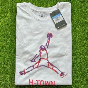 NWT Nike Air Jordan Medium Houston H Town Third Coast Tee Jumpman 23 TX Texas